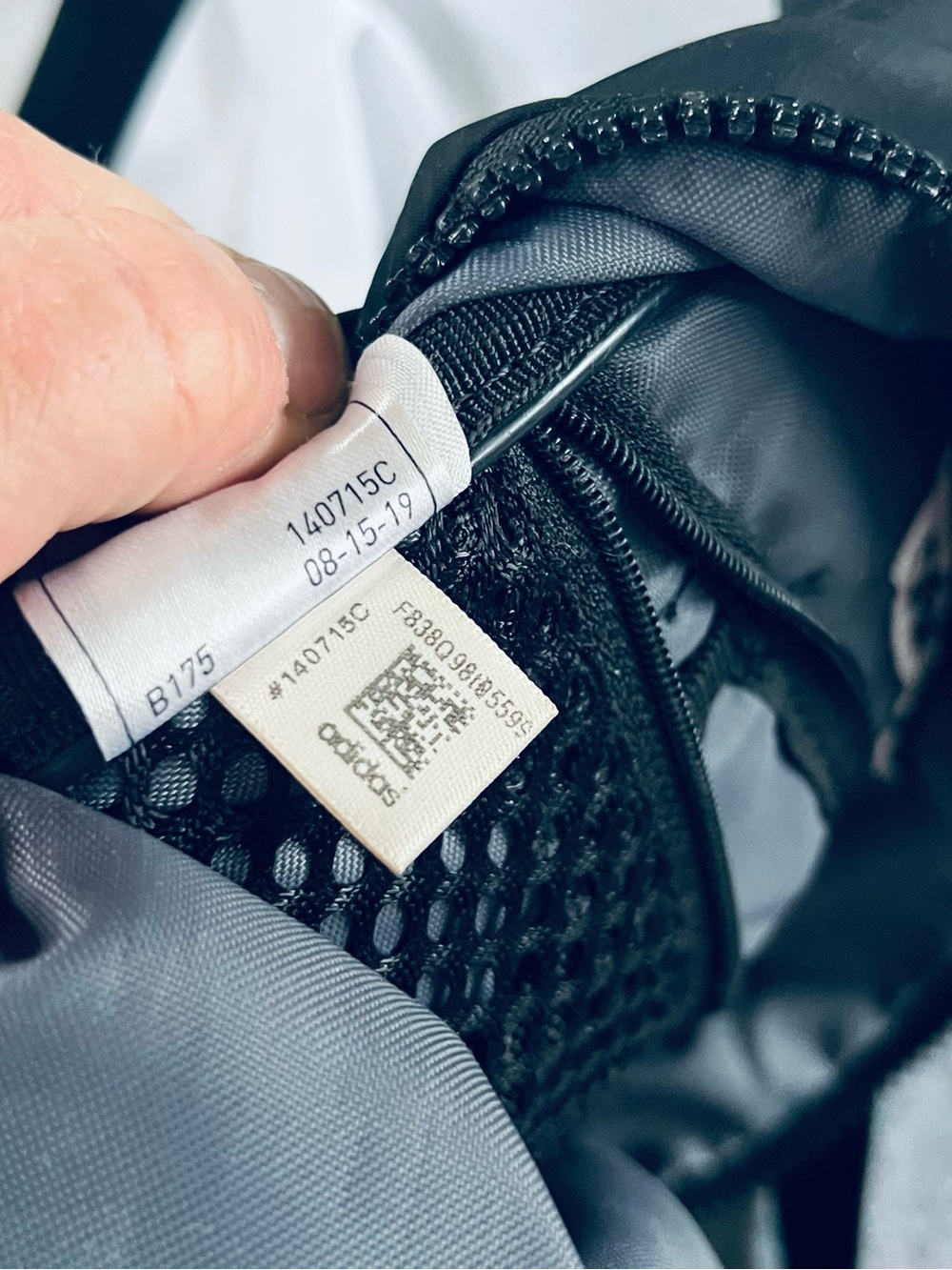 adidas Black Backpack with White Logo Tag - Picture 7 of 8